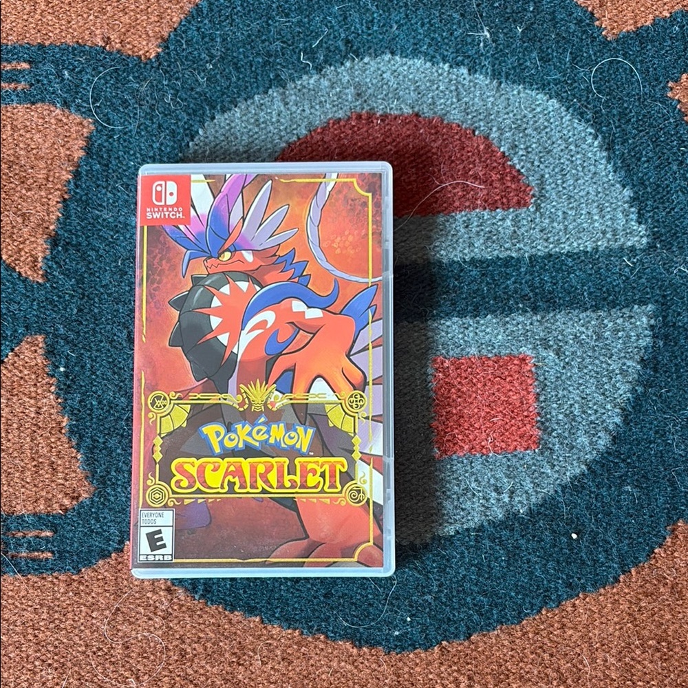 Nintendo Pokémon Scarlet Red Orange Game Card